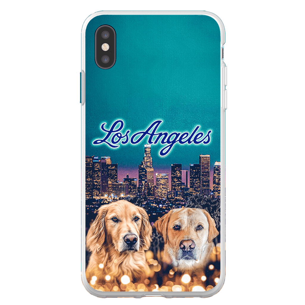 Funda personalizada para teléfono con 2 mascotas &#39;Doggos of Los Angeles&#39;