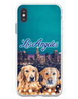 Funda personalizada para teléfono con 2 mascotas 'Doggos of Los Angeles'