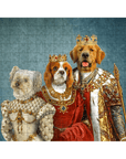 Puzzle personalizado de 3 mascotas 'La Familia Real'