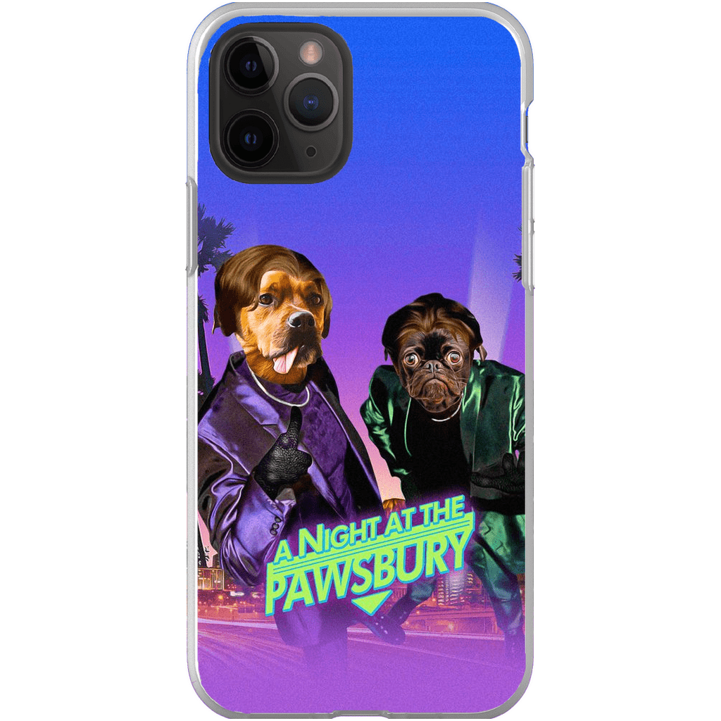 Funda personalizada para teléfono con 2 mascotas &#39;Una noche en Pawsbury&#39;