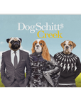 Manta personalizada para 3 mascotas 'DogSchitt's Creek' 