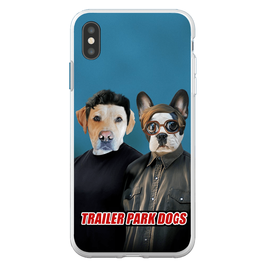 &#39;Trailer Park Dogs 1&#39; Funda personalizada para teléfono con 2 mascotas