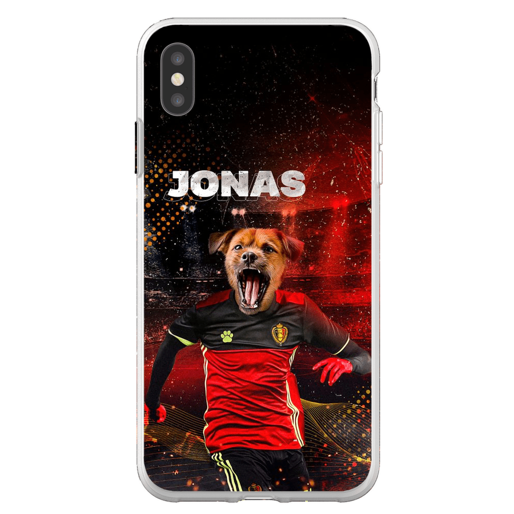 Funda para móvil personalizada &#39;Belgium Doggos Soccer&#39;