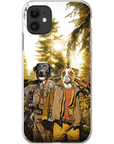 Funda personalizada para teléfono con 2 mascotas 'The Hunters'