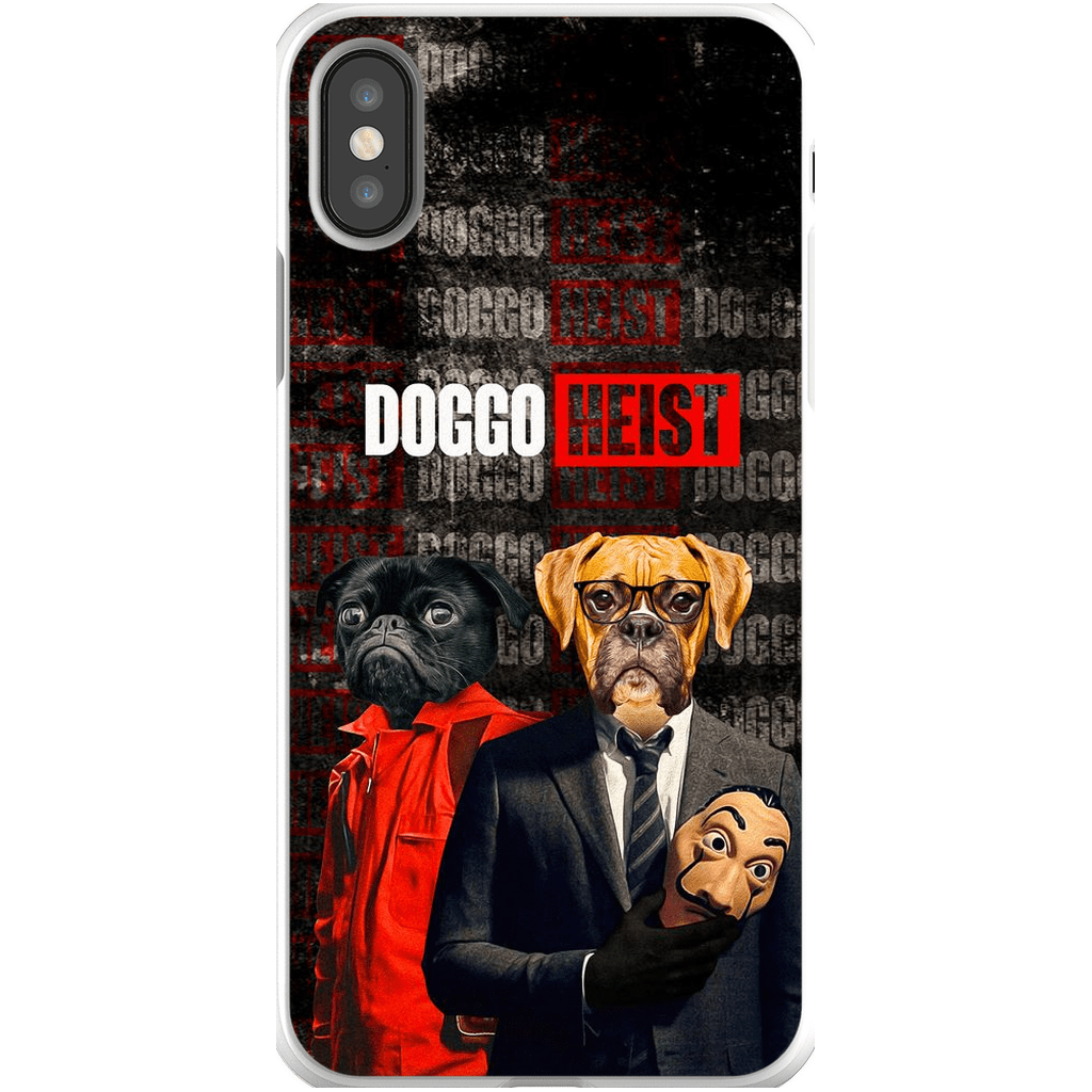 Funda personalizada para teléfono con 2 mascotas &#39;Doggo Heist&#39;