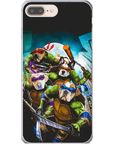 Funda personalizada para teléfono con 4 mascotas 'Teenage Mutant Ninja Doggos'