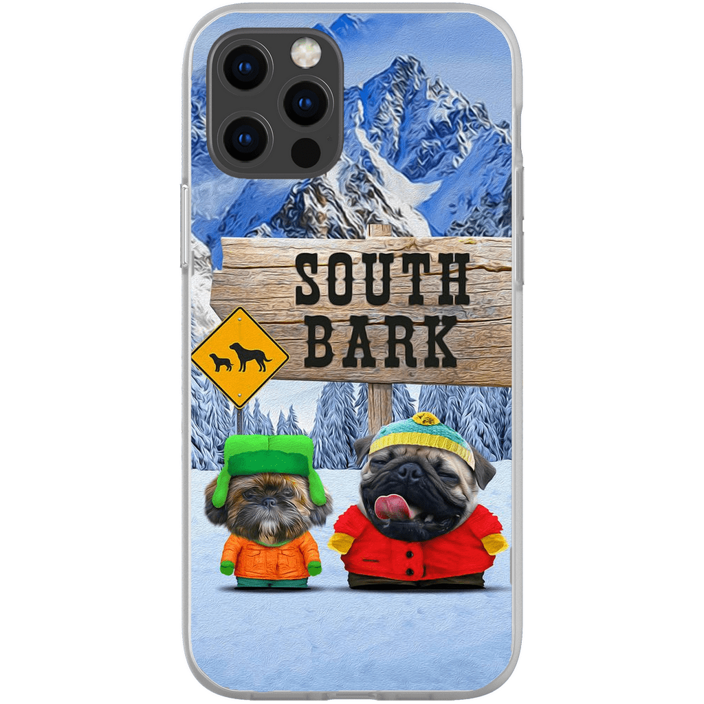 Funda personalizada para teléfono con 2 mascotas &#39;South Bark&#39;