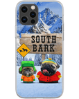 Funda personalizada para teléfono con 2 mascotas 'South Bark'