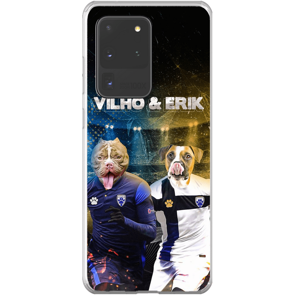 Funda personalizada para teléfono con 2 mascotas &#39;Finland Doggos&#39;