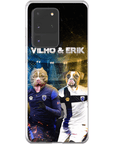 Funda personalizada para teléfono con 2 mascotas 'Finland Doggos'