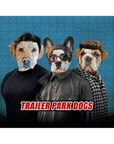 Rompecabezas personalizado de 3 mascotas 'Trailer Park Dogs'