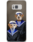 Funda personalizada para teléfono con 2 mascotas 'The Sailors'