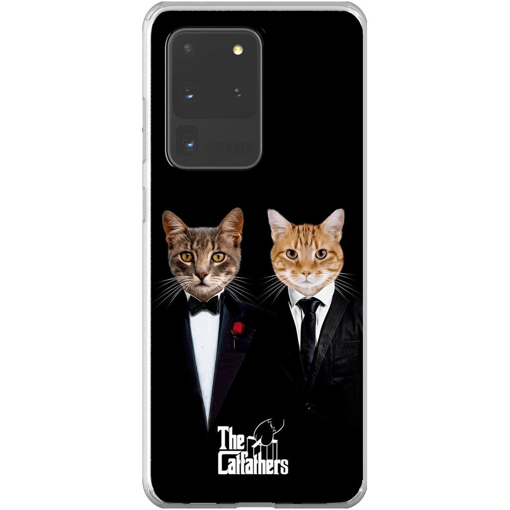 Funda personalizada para teléfono con 2 mascotas &#39;The Catfathers&#39;