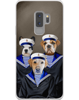 Funda personalizada para teléfono con 3 mascotas 'Los Marineros'