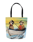 Bolsa Tote Personalizada para 2 Mascotas 'Los Pescadores'