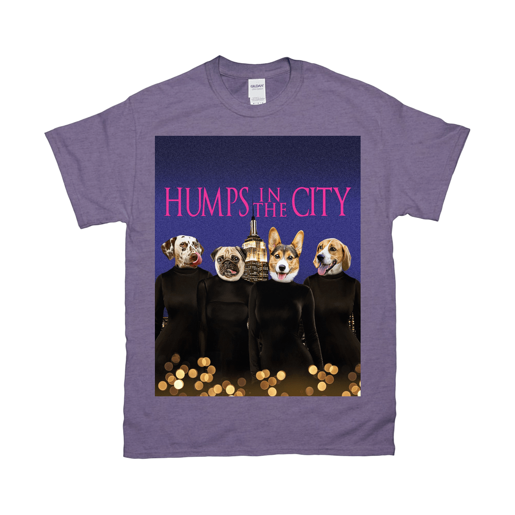 Camiseta personalizada para 4 mascotas &#39;Humps in the City&#39;