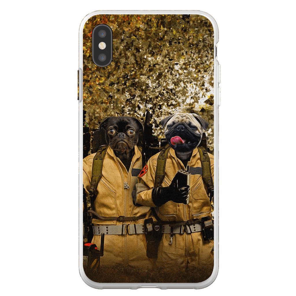 Funda para móvil personalizada con 2 mascotas &#39;Dog Busters&#39;