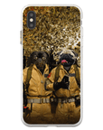 Funda para móvil personalizada con 2 mascotas 'Dog Busters'