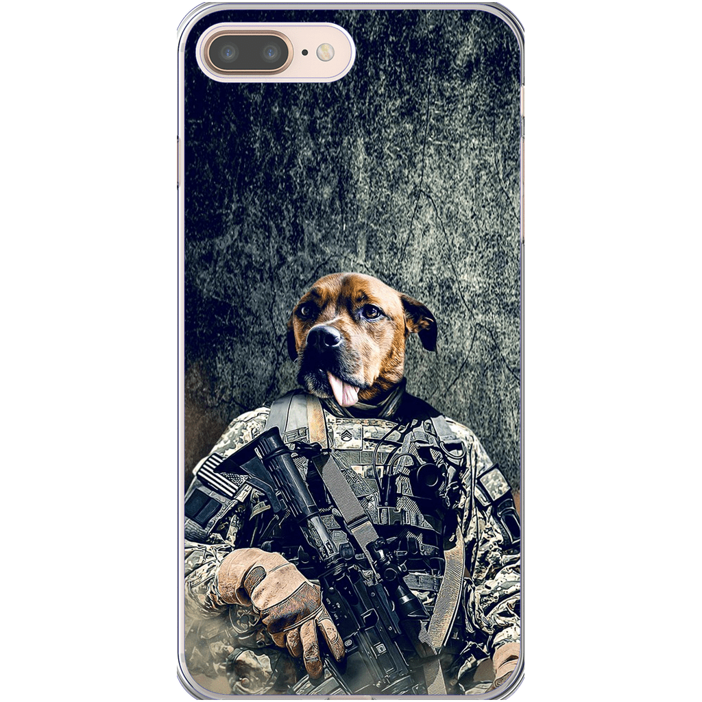 Funda para teléfono personalizada &#39;El veterano del ejército&#39;