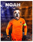 Póster Mascota personalizada 'Holland Doggos Soccer'