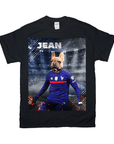 Camiseta personalizada para mascotas 'France Doggos Soccer'