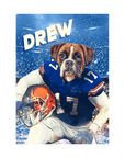 Lienzo personalizado para mascotas 'Florida Doggos College Football'