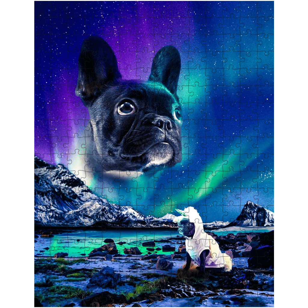 Rompecabezas personalizado para mascotas &#39;Majestic Northern Lights&#39;