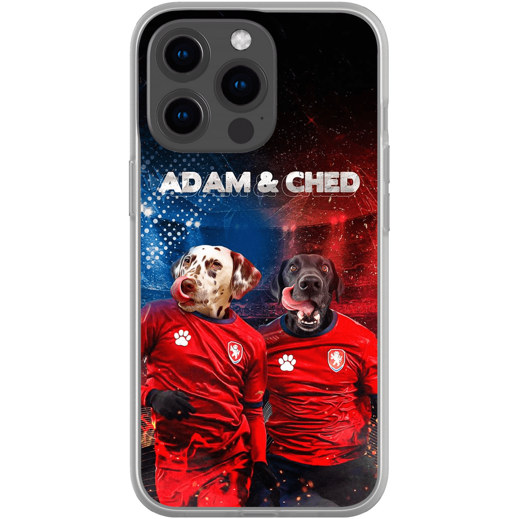 Funda personalizada para teléfono con 2 mascotas &#39;Czech Doggos&#39;