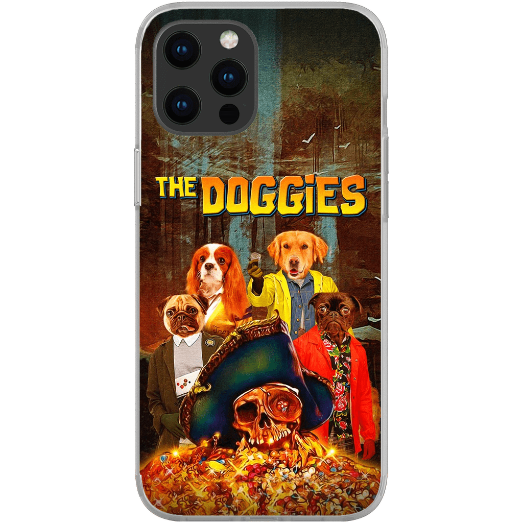 &#39;The Doggies&#39; Funda personalizada para teléfono con 4 mascotas