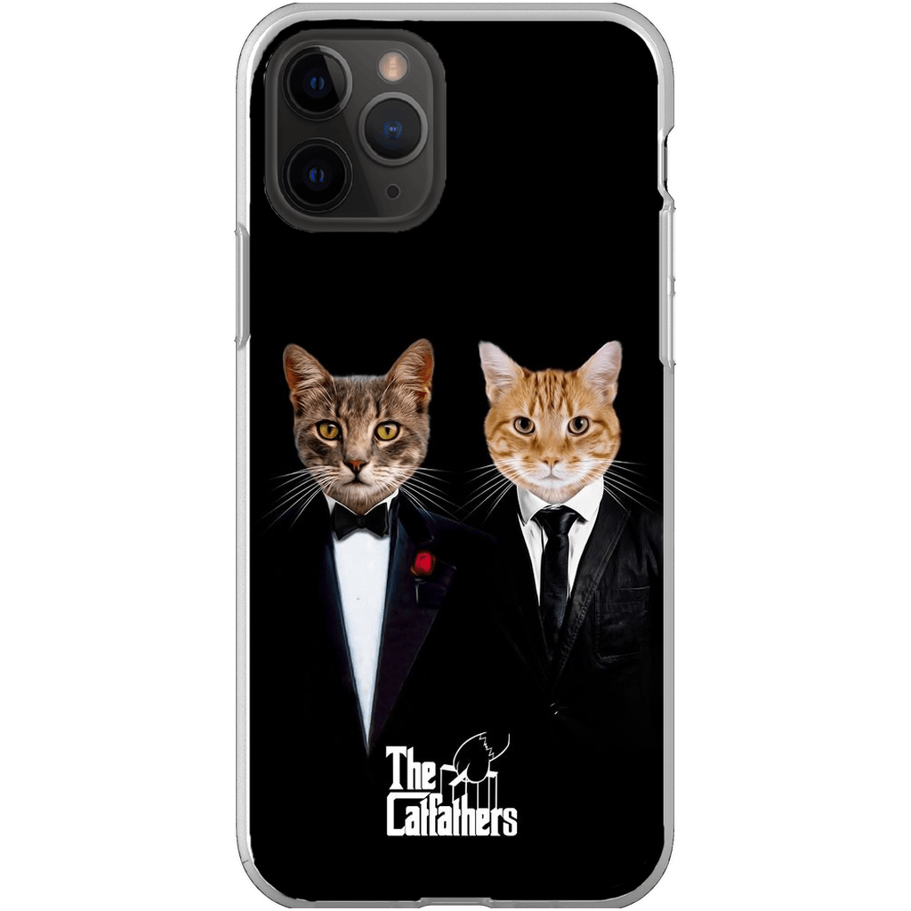 Funda personalizada para teléfono con 2 mascotas &#39;The Catfathers&#39;