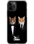 Funda personalizada para teléfono con 2 mascotas 'The Catfathers'