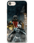 Funda personalizada para teléfono con 2 mascotas 'Bat Dog &amp; Robpaw'