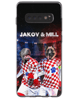 'Croatia Doggos' Funda personalizada para teléfono con 2 mascotas