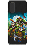 Funda personalizada para teléfono con 3 mascotas 'Teenage Mutant Ninja Doggos'