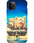 Funda personalizada para teléfono con 2 mascotas 'Top Paw'