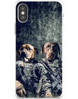 Funda personalizada para teléfono con 2 mascotas 'The Army Veterans'