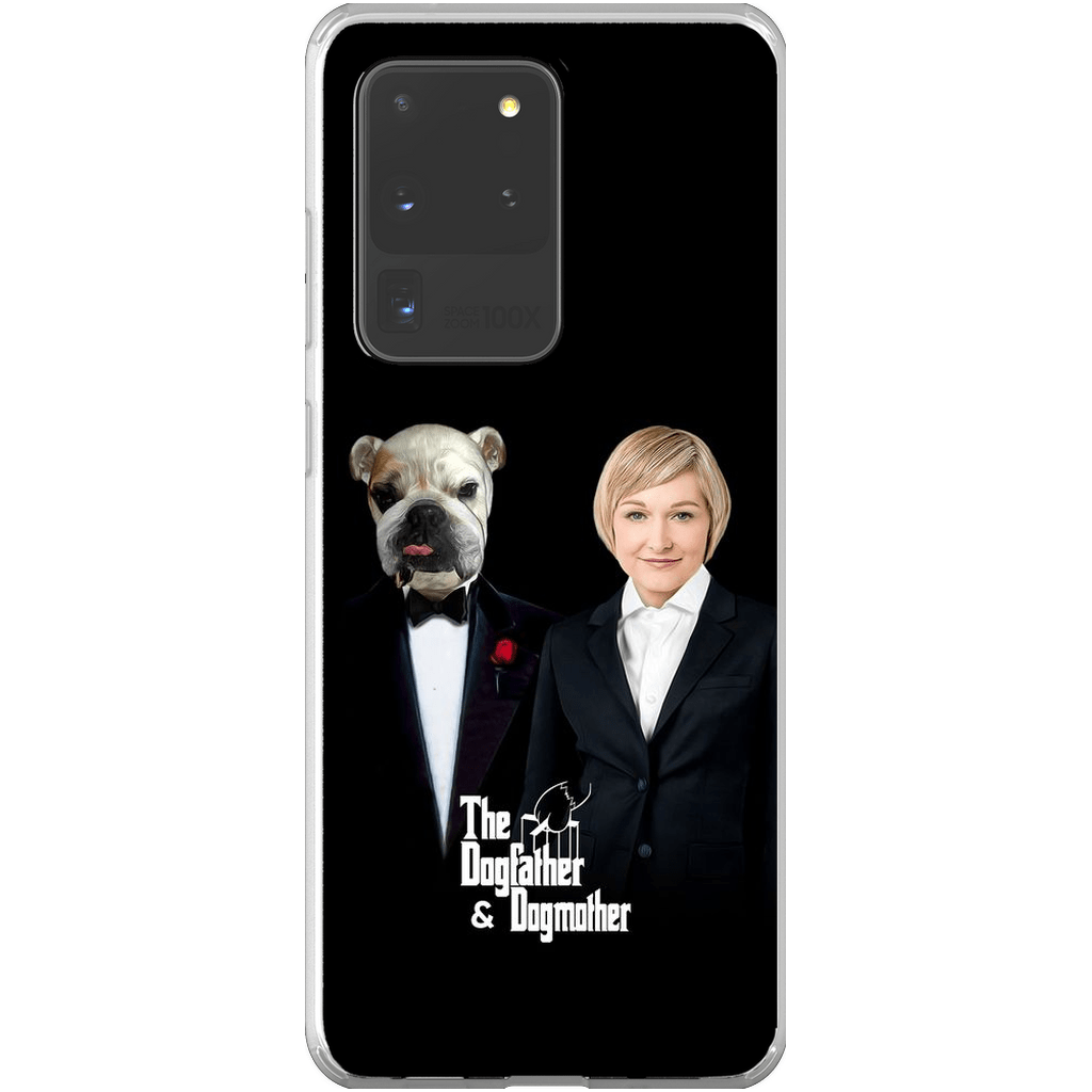 Funda personalizada para teléfono humano o mascota &#39;The Dogfather &amp;amp; Dogmother&#39;