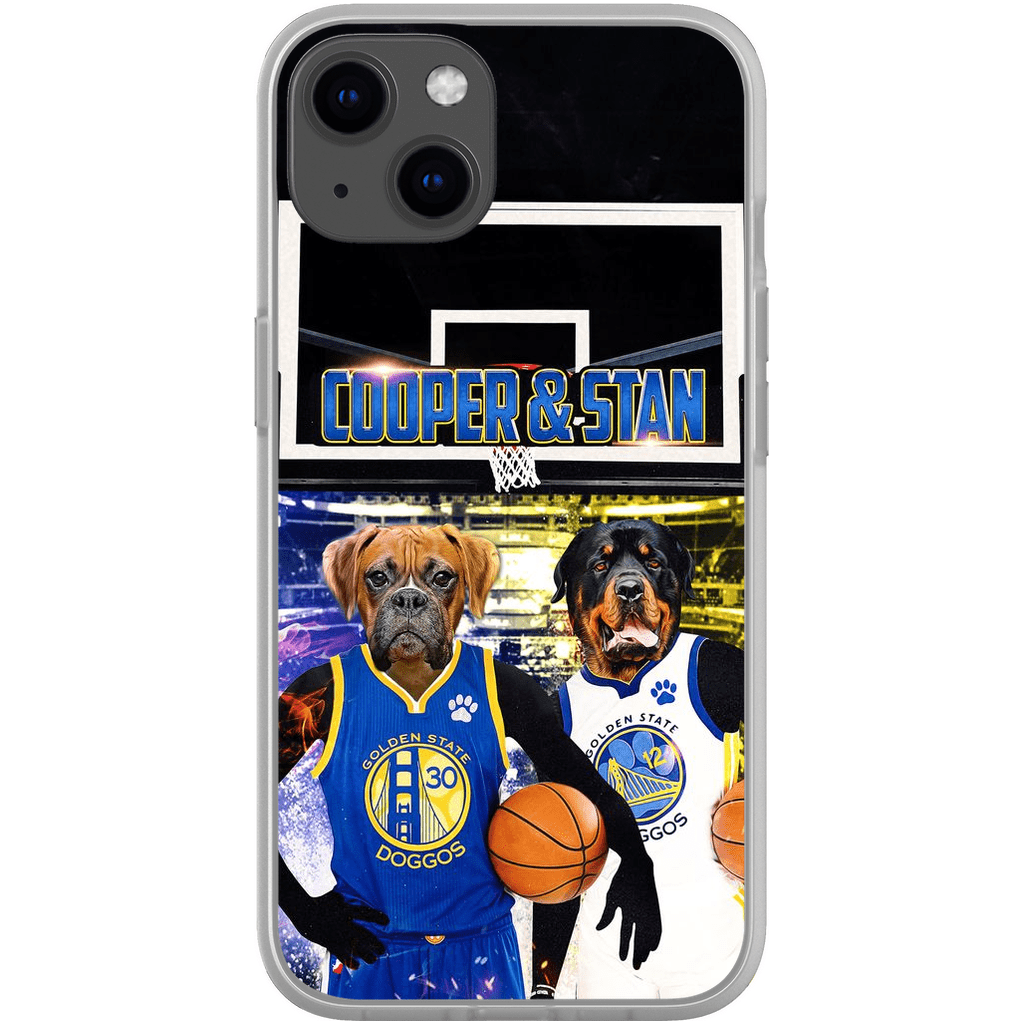 Funda personalizada para teléfono con 2 mascotas &#39;Golden State Doggos&#39;