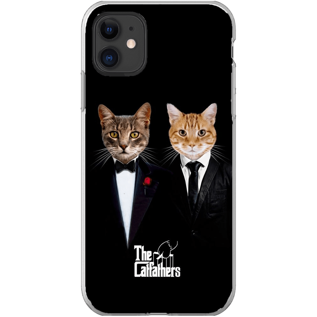 Funda personalizada para teléfono con 2 mascotas &#39;The Catfathers&#39;