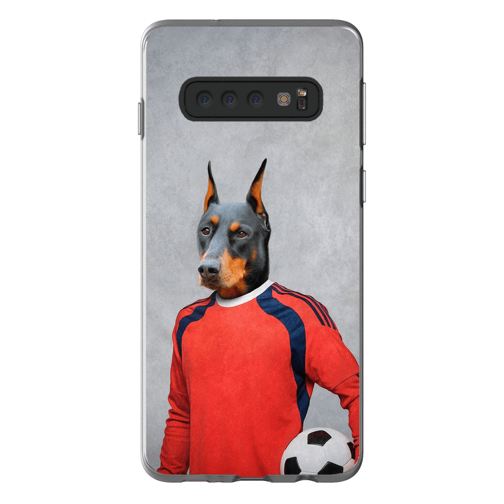 Funda para móvil personalizada &#39;El portero de fútbol&#39;