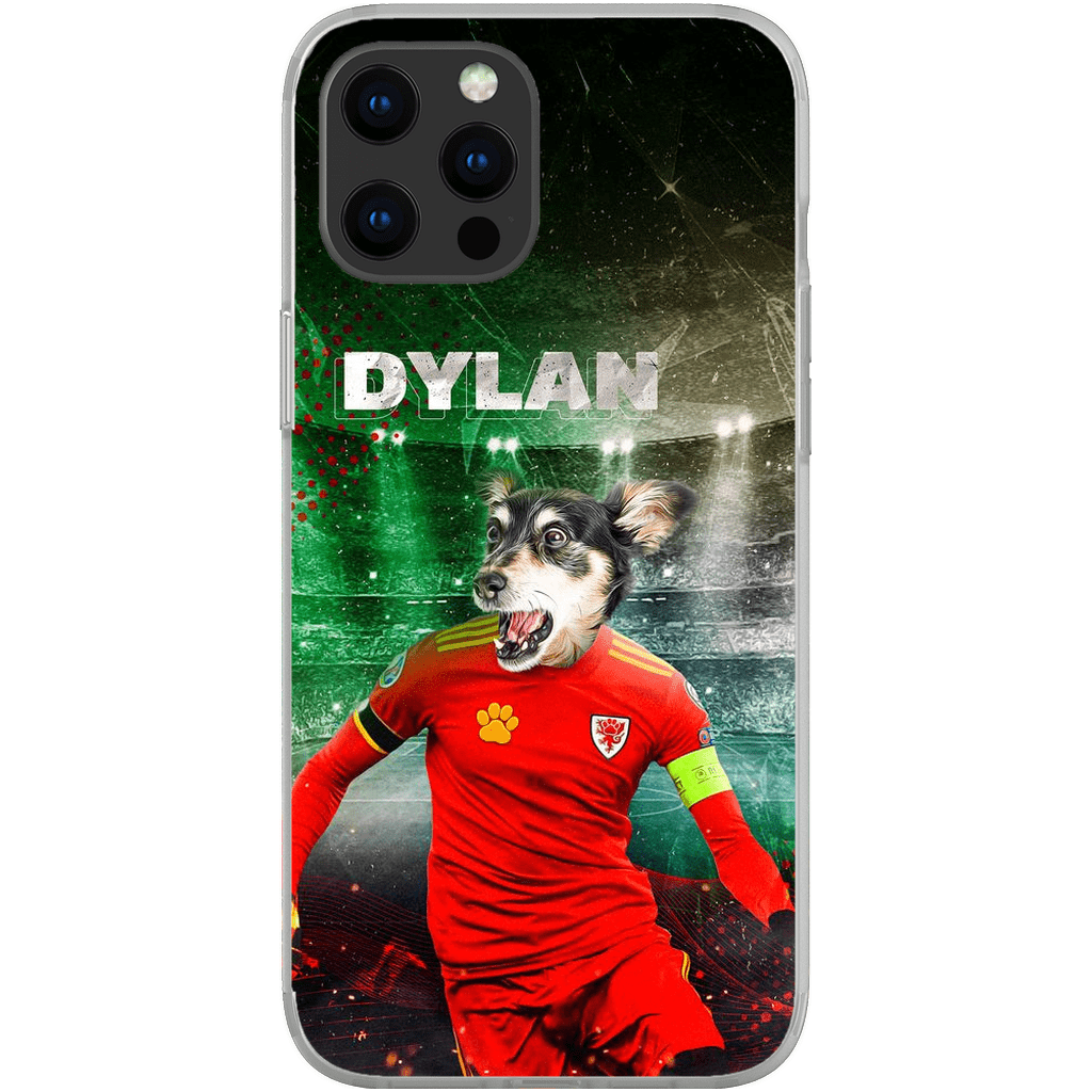 Funda para teléfono personalizada &#39;Wales Doggos Soccer&#39;