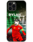 Funda para teléfono personalizada 'Wales Doggos Soccer'