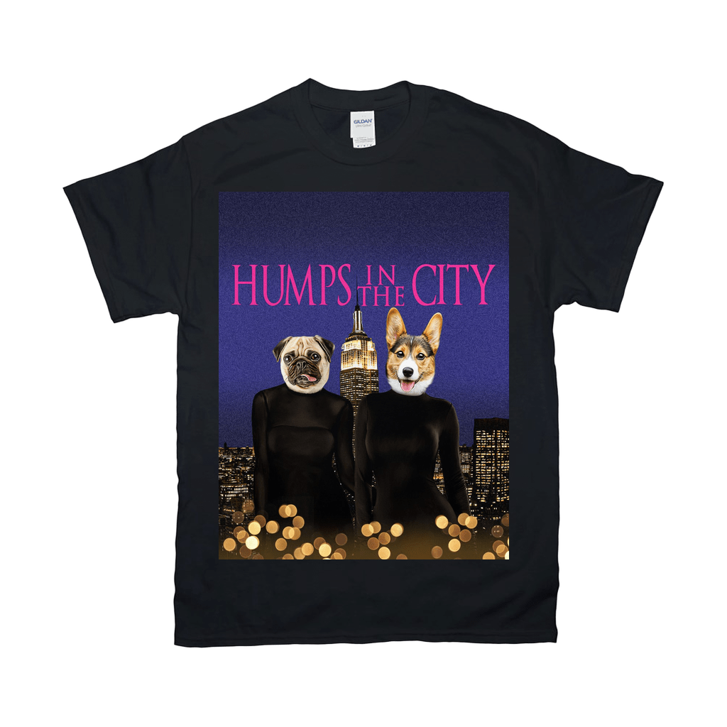 Camiseta personalizada para 2 mascotas &#39;Humps in the City&#39;