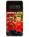 'Spain Doggos' Funda personalizada para teléfono con 2 mascotas