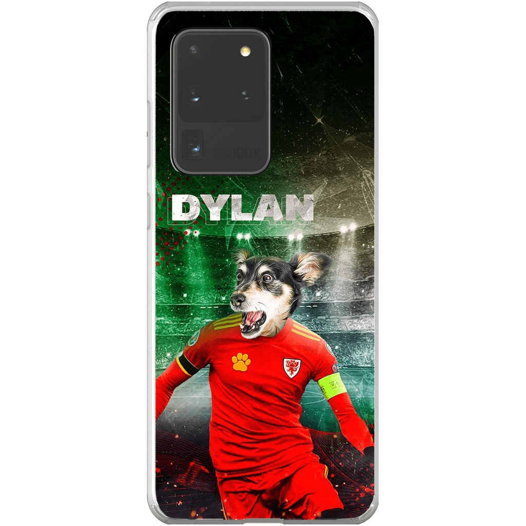 Funda para teléfono personalizada &#39;Wales Doggos Soccer&#39;