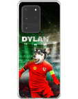 Funda para teléfono personalizada 'Wales Doggos Soccer'