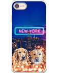 Funda personalizada para teléfono con 2 mascotas 'Doggos of New York'