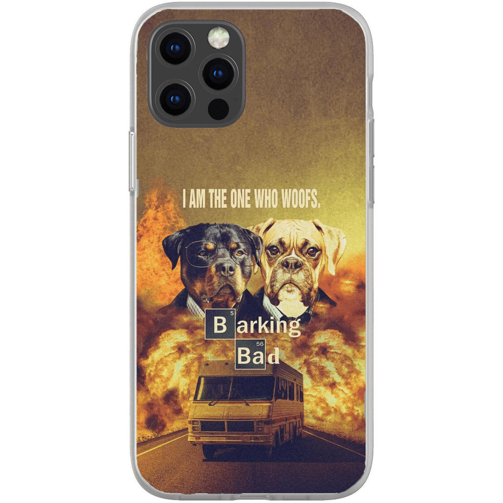 Funda personalizada para teléfono con 2 mascotas &#39;Barking Bad&#39;