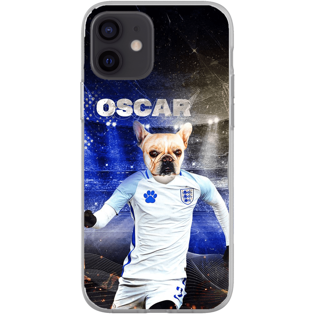 Funda para teléfono personalizada &#39;England Doggos Soccer&#39;