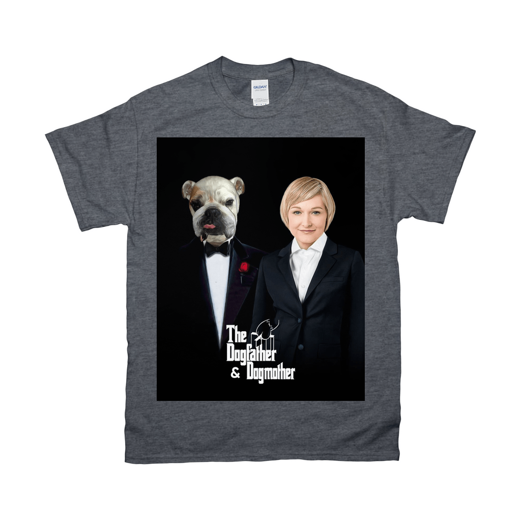 Camiseta personalizada para mascota/humano &#39;The Dogfather &amp;amp; Dogmother&#39; 